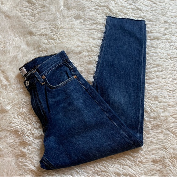 NWT AGOLDE CUT OFF TAPERED HERO JEAN - DESOLATE - Picture 2 of 7